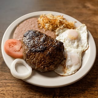 Sirloin Steak and Eggs Breakfast