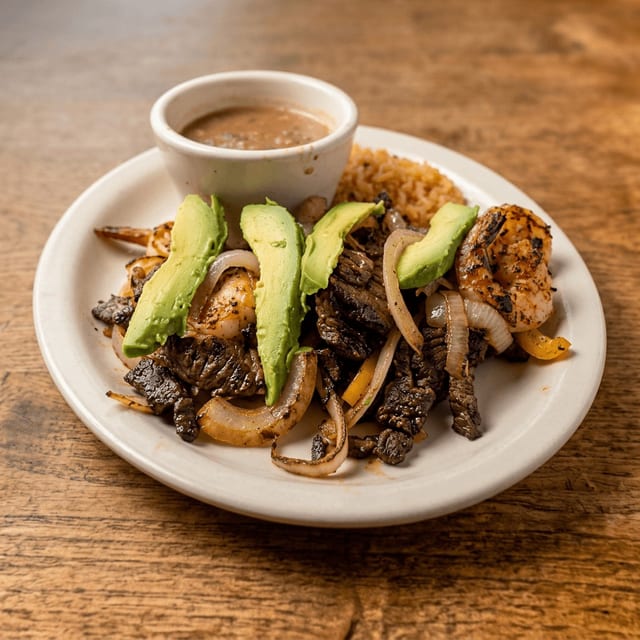 Fajita Surf and Turf.