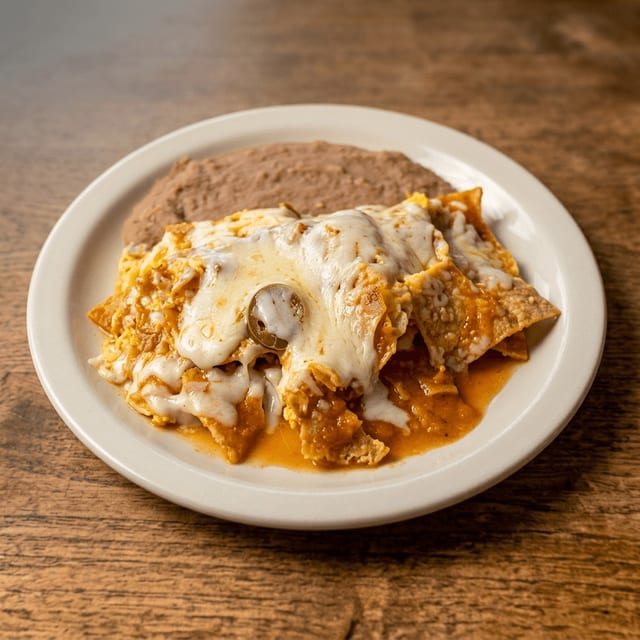Chilaquiles and Egg Breakfast.