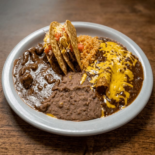 Carne Guisada Plate.